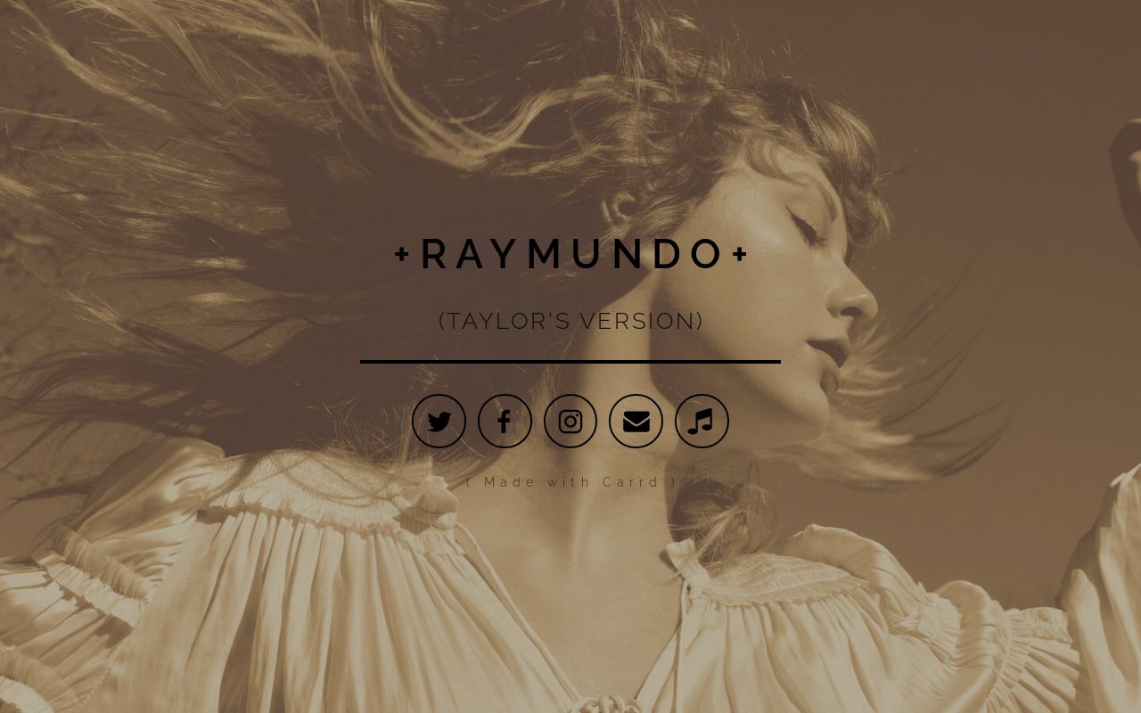 Carrd profile picture for @raymundo